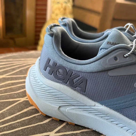 Hoka Slate Blue Sneakers w/ Bungee Laces - 9.5 - Picture 3 of 6